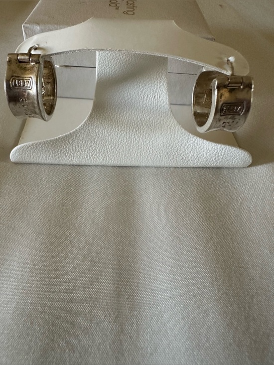 Tiffany & Co. Jewelry - Tiffany & Co. Silver Hoop Hinge Earrings